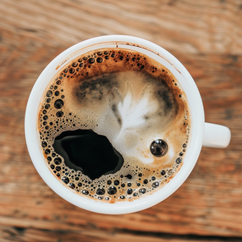 Chitrmela coffee cup seen from above with black coffee with fine f50bab7f 740e 4750 aff9 1db25a07c443 3