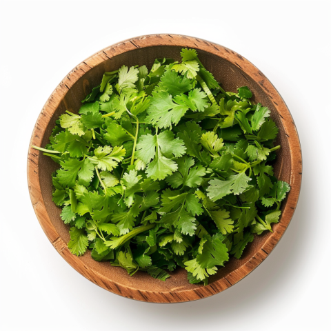 Chitrmela Cilantro WOODEN BOWL  TOP VIEW WHITE BACKGROUND   ar 1 92e07d4b eb97 44c5 a0a1 7fb19e89f592 2