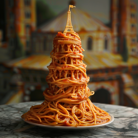 Chitrmela la tour de Pise faite de spaghettis 036cbd3c 6df9 44e1 8817 19bfed78ff02 1