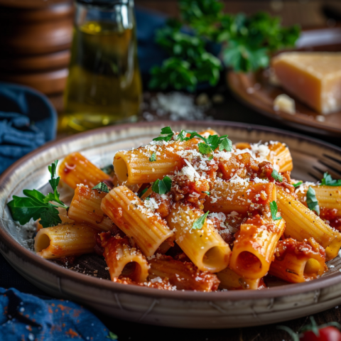 Chitrmela photography of a delicious rigatoni amatriciana b44cec52 117f 41aa 9a8b 4b4194f2e367 0