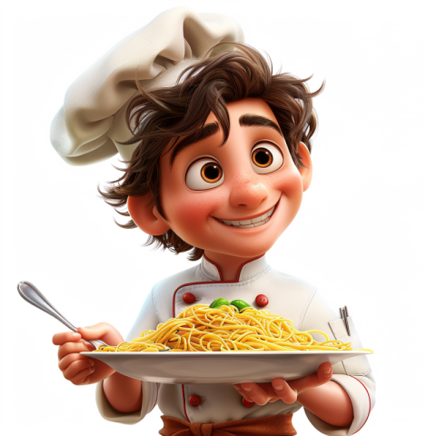 Chitrmela very high detailed 2d Alfredo Linguini character from  28496b73 fbec 4714 ab3c 3ea28b57febc 3