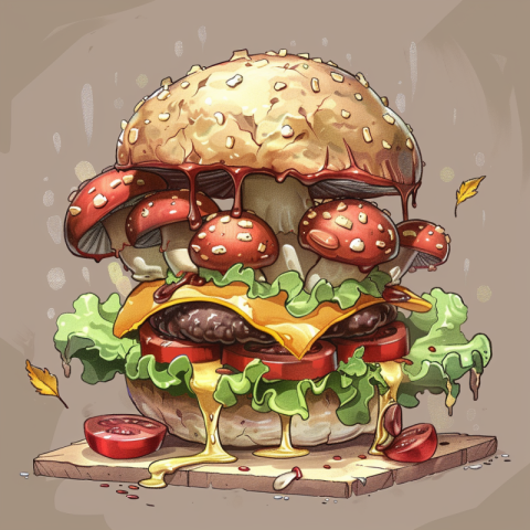 Chitrmela dwarven mushroom bun burger where the bun is 2 shroom  61f54c2a 2426 4b6a 942e eb2369e7f5c7 1