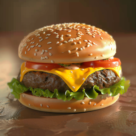 Chitrmela photorealistic cheeseburger 3d image ef957cda 707e 4ac5 9af1 335f1fe58876 0