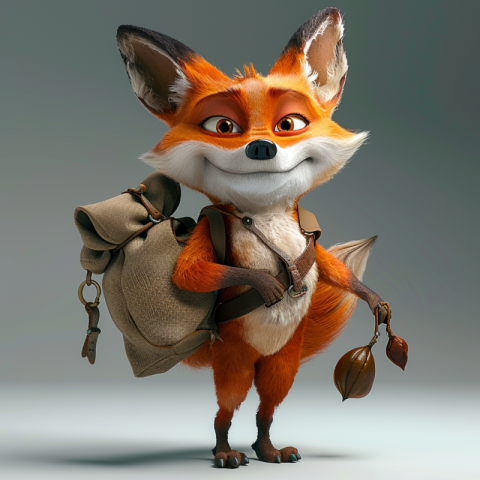 Chitrmela 3D animated fox that is a thief and carries a big brow 0640f432 7e5b 4ce7 a0db aff2012a0d71 1