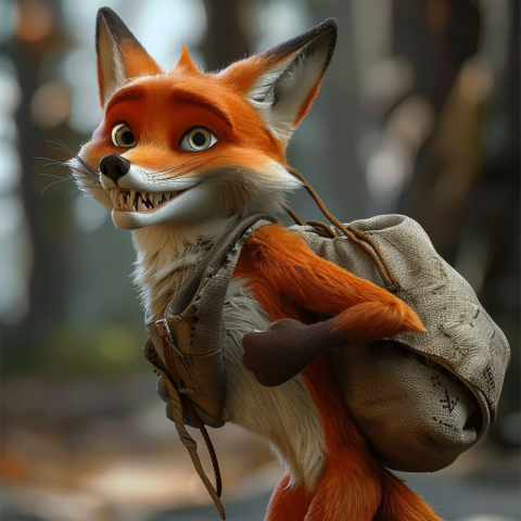 Chitrmela 3D animated fox that is a thief and carries a big brow 0640f432 7e5b 4ce7 a0db aff2012a0d71 2