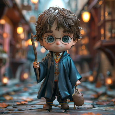 Chitrmela Harry potter magic stick in hand  chibi side view full 0ffa68a6 9ef7 47e5 86e2 641deb8abc25 1