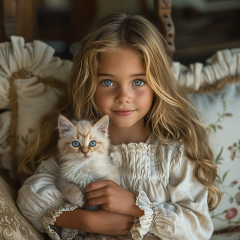 Chitrmela 8 year old girl long hair blue eyes sitting on the sof b6e0057d f011 4665 9e8b 3332a737d8c9 3