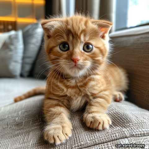 Chitrmela Three month old redhead cat eared droopy Scottish Fold a9e8a22e 305b 47c8 9ec2 ede491287c99 1