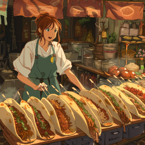 Chitrmela anime version of mexican tacos al pastor anime animati 48eb2d8d 0c9c 4cba bb12 99b4177eab34 2