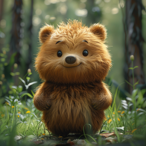 Chitrmela bear animation character forest background   stylize 7 388781be 1e5e 484b 8c21 72fce0a54b54 2