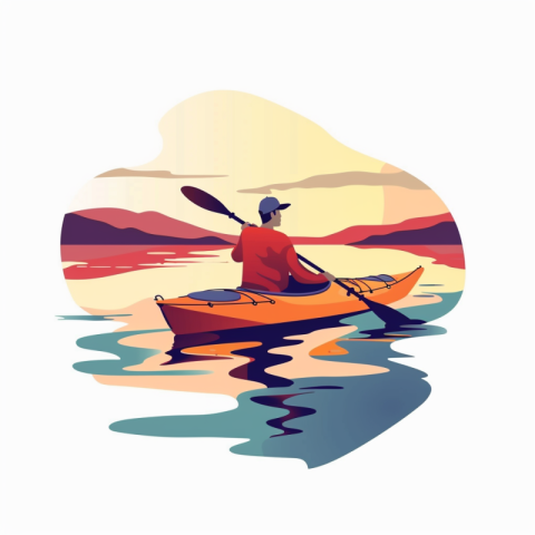 Chitrmela flat vector illustration of man paddling conceptual UI 3b3c4c0d b899 4635 ad03 aa3a50e097f7 1