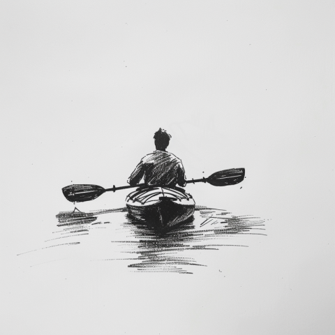 Chitrmela minimalist pen drawing no shading kayak only bc70027c 9224 4d5a b3cc 9ef9501de788 1
