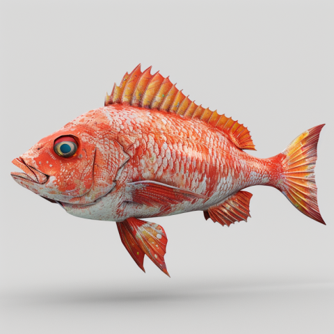 Chitrmela A realistic SEA FISH red snapper full shape 3D 3D rend 6241af5e 76ae 42dc 8932 57c5de5d8ec8 0