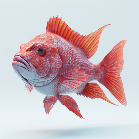 Chitrmela A realistic SEA FISH red snapper full shape 3D 3D rend 6241af5e 76ae 42dc 8932 57c5de5d8ec8 2