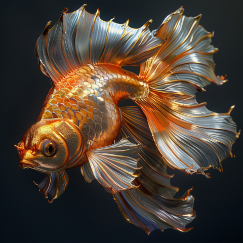 Chitrmela gorgeous gold fish 3d hyperealistic Black backgroud    e4d25abb ba7b 46da b15e 9576c9e5fd5a 0