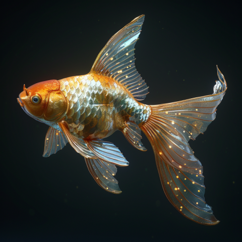 Chitrmela gorgeous gold fish 3d hyperealistic Black backgroud    e4d25abb ba7b 46da b15e 9576c9e5fd5a 3