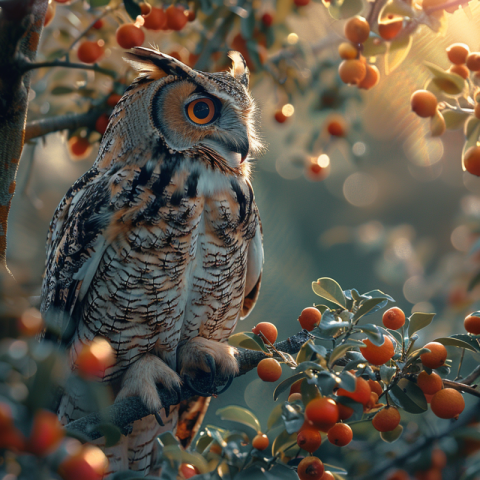 Chitrmela an owl with exquisitely colored plumage greenery depth e3ff9e99 203c 4a5e 820f b10e136c9a04 2