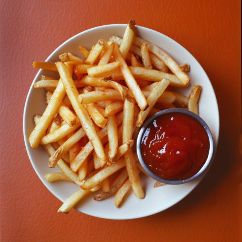 Chitrmela many small french fries on a small white plate with ke 2156e368 4472 461e af49 1194067470ab 2