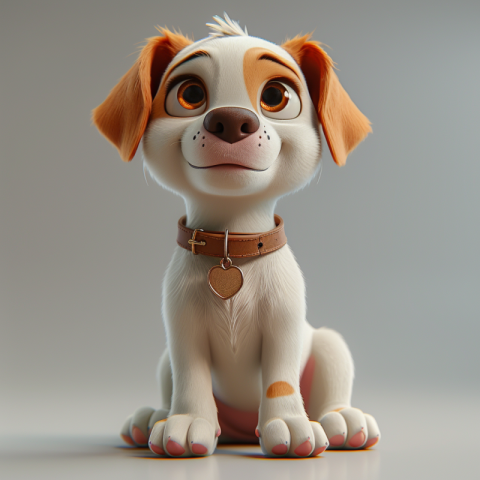 Chitrmela create a 3D fantasy puppy sitting on a pure white back 1aa40d08 0871 412a 84f1 74e52406ca89 1