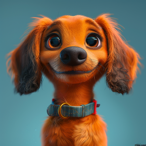 Chitrmela poster Pixar style a cute Dachshund showing only its h 69b17920 3826 4b05 9d0b 3651ed6478b2 1