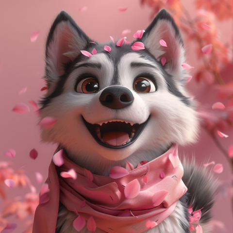 Chitrmela poster Pixar style a cute Husky Siberian smiling showi 39de73ba 6f2f 4b4e acef 224523c1bdd2 1