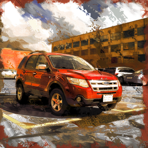 Chitrmela a 2010 Ford Escape on a boston parking lot digital pai 25670aa8 4fc7 4e1d ad7b 5a647ed0059b 1