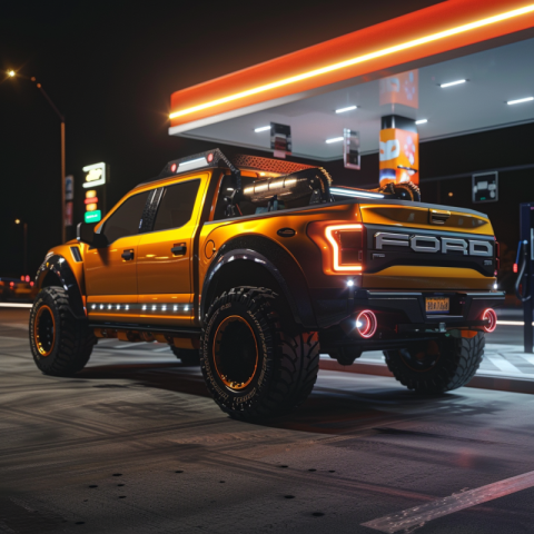 Chitrmela modern ford f150 with a gas station pump unit mounted  25a538bd 07f8 4055 988d 4001989381e5 1