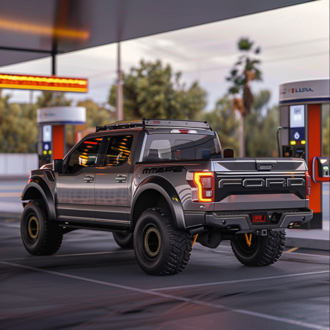 Chitrmela modern ford f150 with a gas station pump unit mounted  25a538bd 07f8 4055 988d 4001989381e5 0