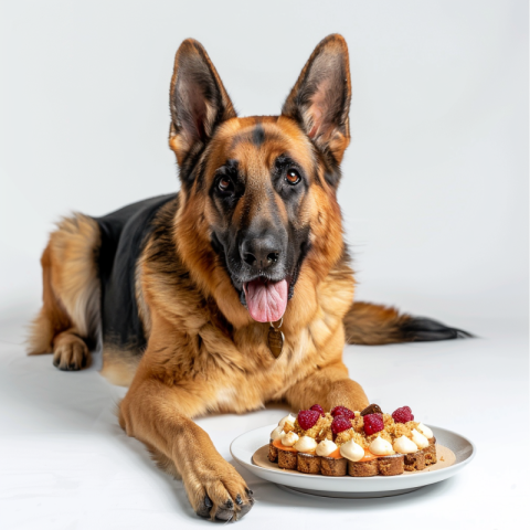 Chitrmela A German shepherd dog with its tongue out and black ey 98c10eff c7a6 46b4 9b8f 32d63d5fb994 0