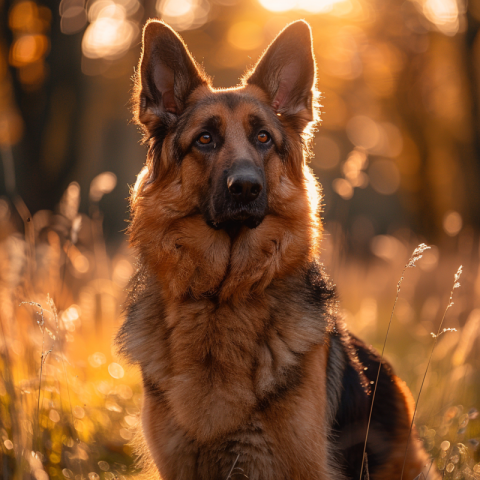 Chitrmela A loyal German Shepherd standing proudly with a confid 70e13177 ab1b 4f6e 9194 d3c11af16fed 1