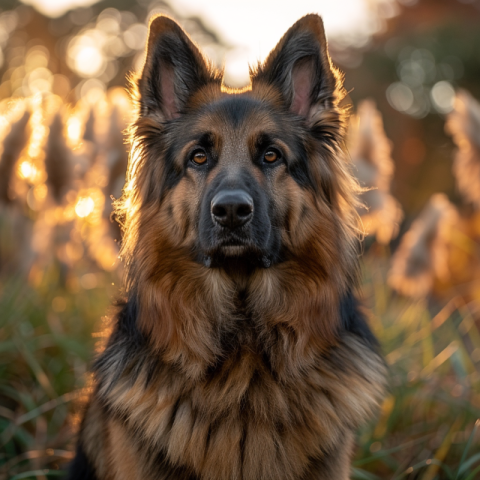 Chitrmela A loyal German Shepherd standing proudly with a confid 70e13177 ab1b 4f6e 9194 d3c11af16fed 3