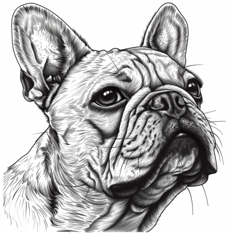 Chitrmela bulldog face in a vector style coloring book page styl 860fb7bd 6f0d 4708 8ec9 8529f3657292 1