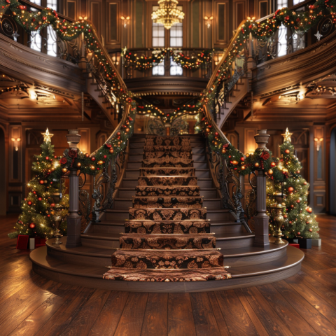 Chitrmela create a lovely double Staircase decorated for Christm cf0b2703 f99d 41c1 9168 a9ce8012685f 1