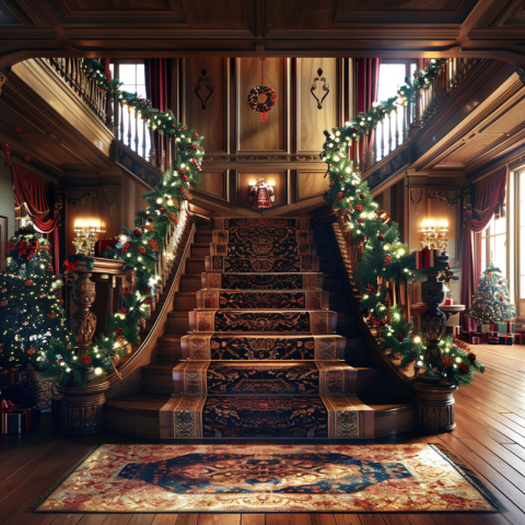 Chitrmela create a lovely double Staircase decorated for Christm cf0b2703 f99d 41c1 9168 a9ce8012685f 3