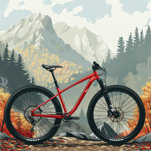 Chitrmela 169 ratio red full suspension mountain bicycle with mo d1222b07 79f9 4b69 8b39 ae10aff0d4e4 0