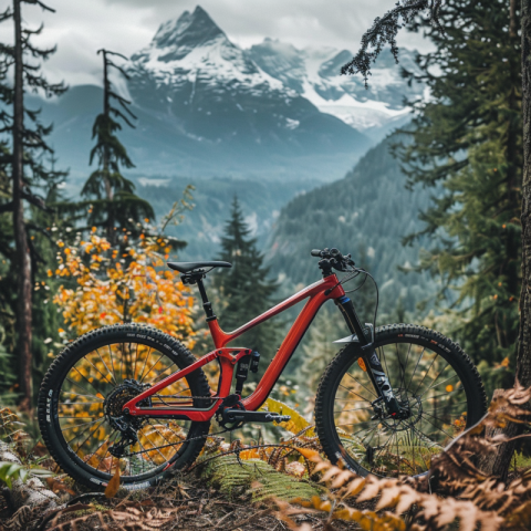 Chitrmela 169 ratio red full suspension mountain bicycle with mo d1222b07 79f9 4b69 8b39 ae10aff0d4e4 2