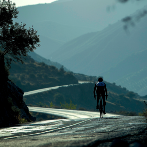 Chitrmela road bike rider silhouette riding uphill a mountain    8714c7c3 e36c 4edf bef7 ace56dcf1807 2