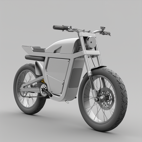 Chitrmela an image of an ebike that is gray and white in the sty 803a47ac 3617 4b22 bdb7 825fea833105 3