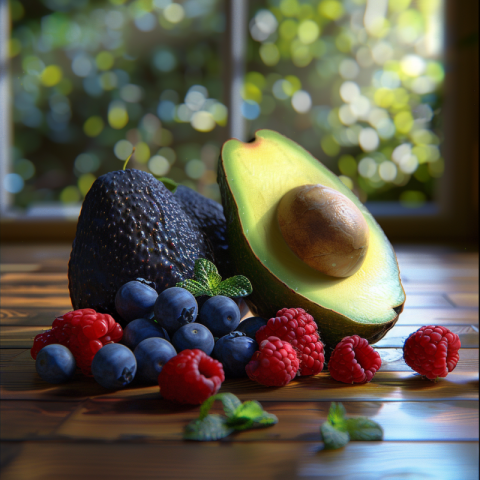 Chitrmela realistic photo  avocado  berries tilt blurred backgro 144a3b75 3ba2 4d23 895a 5e86a5b7673d 1