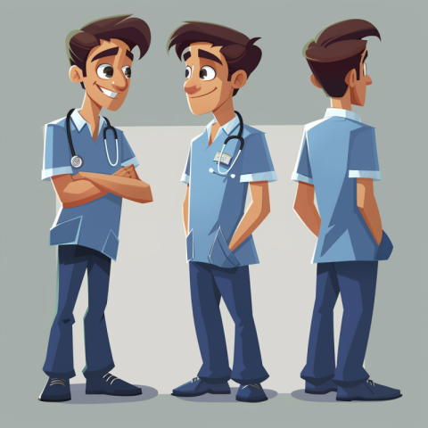 Chitrmela 2D Basic funny cartoon art  male nurse fullbody vector 26b2fb6f 1e9c 4445 ab63 70ff3395abc4 0