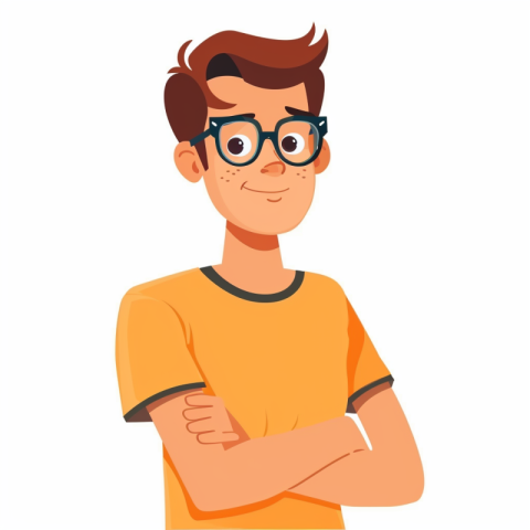 Chitrmela nerd guy with near protocol tshirt flat illustration n 69f059fe 7be1 4468 8e30 19aed9072c32 1