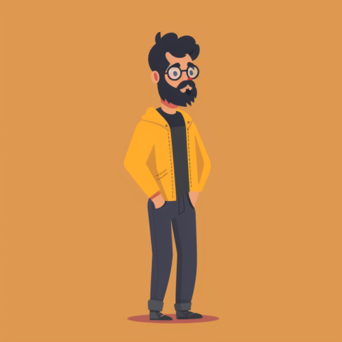 Chitrmela vector male character standing with a simple and minim 2c97c98b a548 4b6b 8b41 369ffcd6ff1b 3