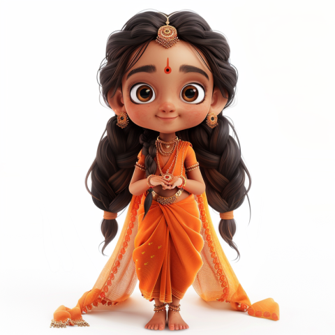 Chitrmela full length chakra specialist indian little girl dress 7cd2be96 72e0 4857 9a25 759c9a1d6640 1