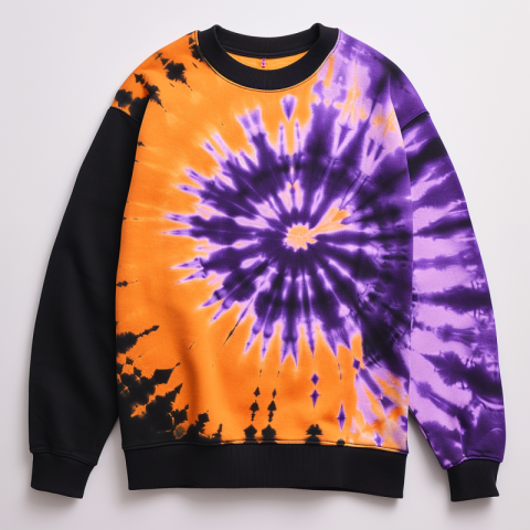 Chitrmela sweatshirt tie dye t shirt with colors purple black an 138905a4 8a74 4443 baae 104cb5322c9c 0