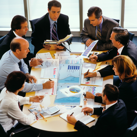 Chitrmela 9 people in a business meeting looking at a chart   st c6dfd689 cc4e 438f b105 42cb7e10aa39 3