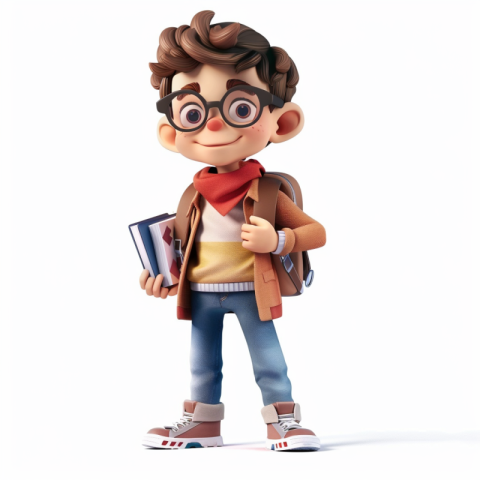 Chitrmela 3d cartoon character young student on a white backgrou e44fb508 0a7c 46f6 9d7a 38331a071da4 3