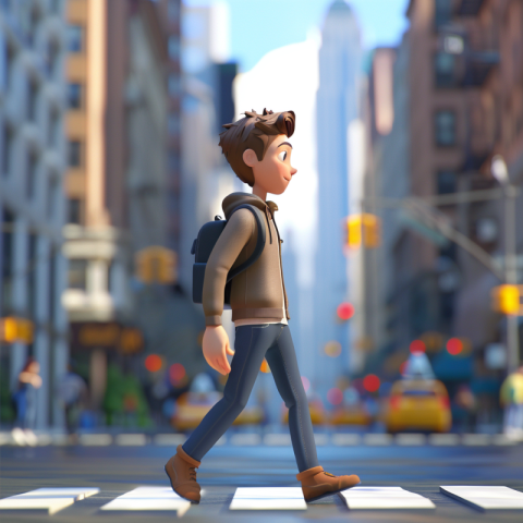 Chitrmela 3d cartoon of a young man walking in manhattan distanc 9fcc678c 7904 4b84 b7ab fbc301c3c431 0