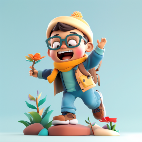 Chitrmela A cartoon character in 3D engaging in a new activity o 21258a87 8c98 48c4 b1f7 898c4270ff23 0