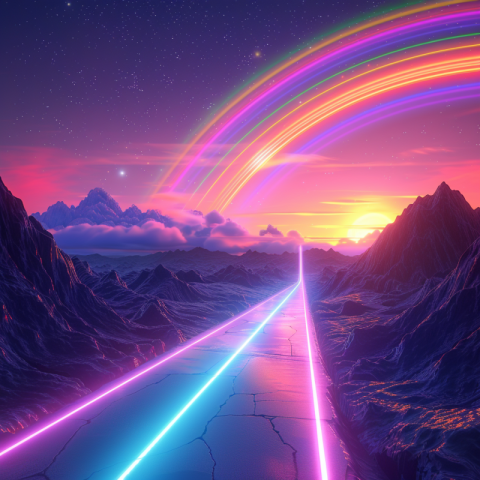 Chitrmela rainbow line horizontal synthwave   stylize 250 0c563ecd b1bf 4536 bba4 237f1499ef0d 2