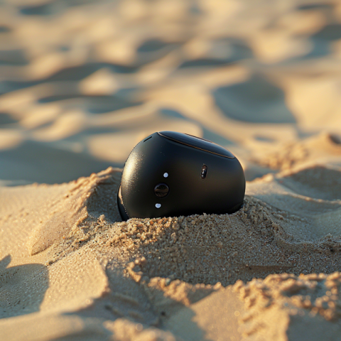 Chitrmela The Bluetooth headset is in the sand  The sand materia 9469b60b 2114 4e8c 88f6 c26ebeb723c0 1